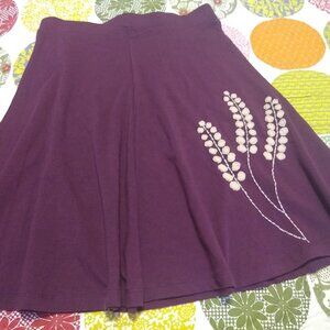 Women's Embroidered swing skirt, size XS